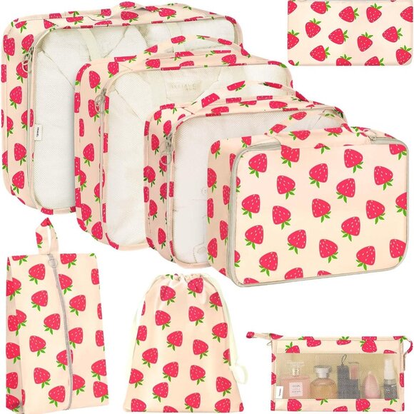 8 Set Packing Cubes for Travel, Luggage Packing Organizers Accessories Large Toi - Picture 1 of 6